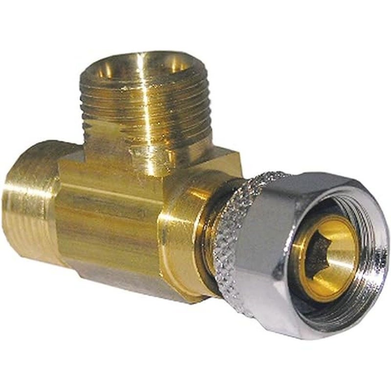 Lasco 06-9111 Angle Stop Add A Tee, 3/8" X 3/8" X 3/8"